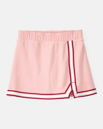 Filles - Jupe-short en tricot - Rose, 