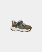 Tout-petit gar&ccedil;on - Chaussures de sport lumineuses &ndash; Vert/Brun, image 1 sur 6 diapositives