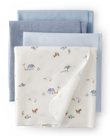 Baby 4-Pack Receiving Blankets, 