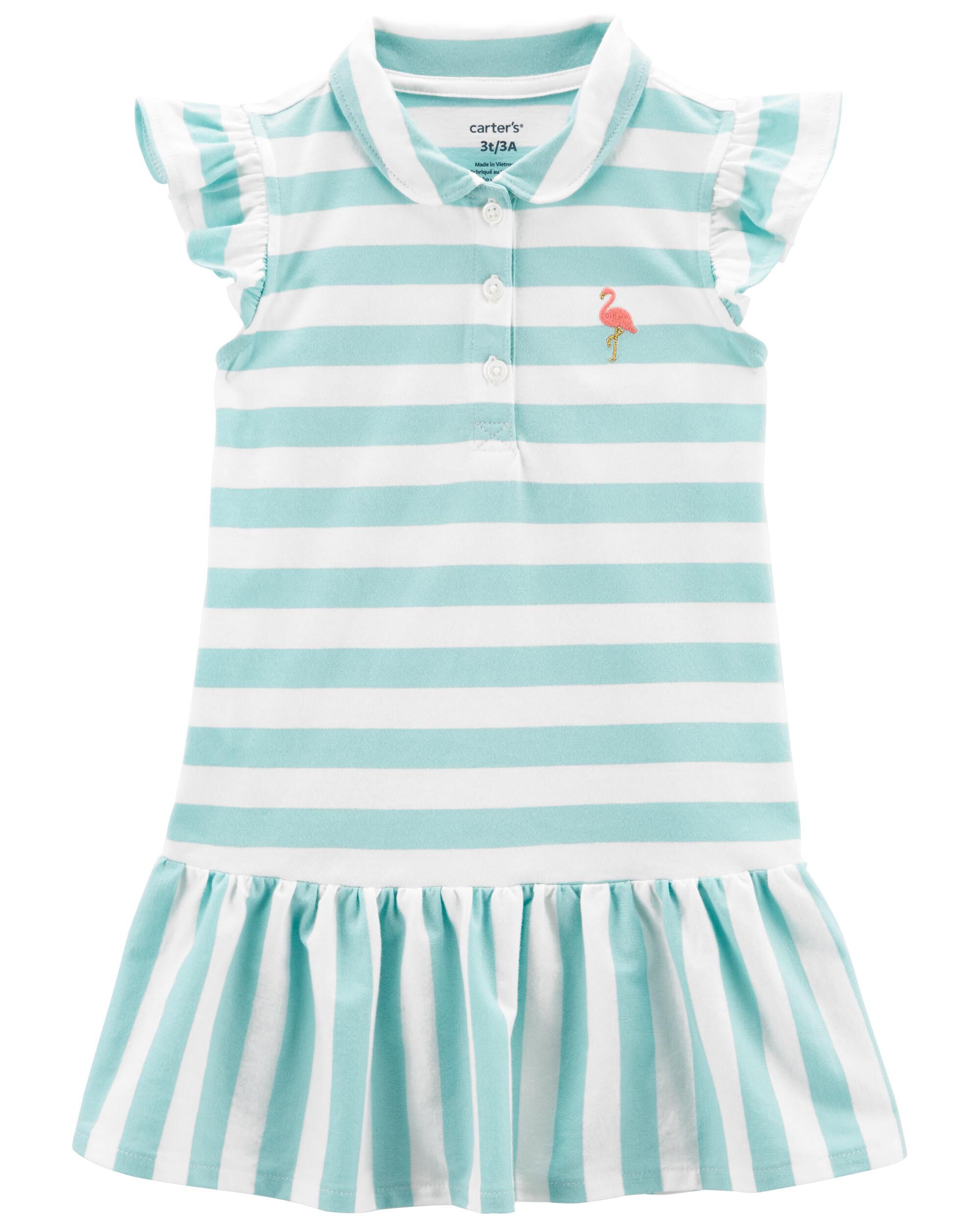 Striped Drop Waist Dress