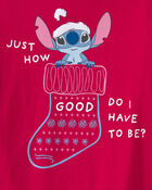 Filles - T-shirt manches longues &agrave; motif Stitch de Disney&copy; &ndash; Rouge, image 2 sur 2 diapositives
