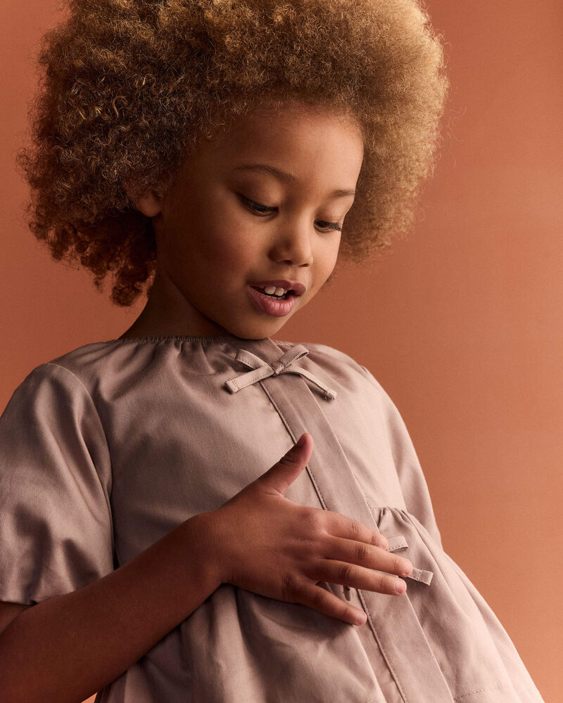 Tout-petit fille - Haut p&eacute;plum &agrave; manches bouffantes &ndash; Mauve, image 4 sur 6 diapositives