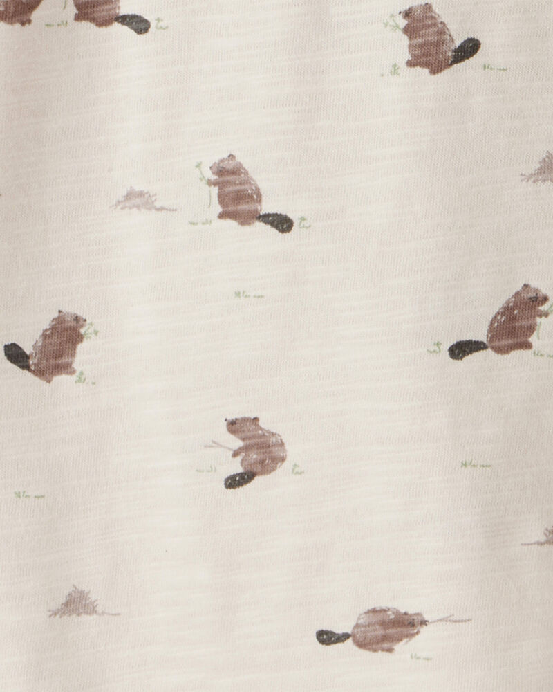 Toddler 2-Pack Organic Cotton Tees in Beavers' Creek Print, image 4 of 6 slides