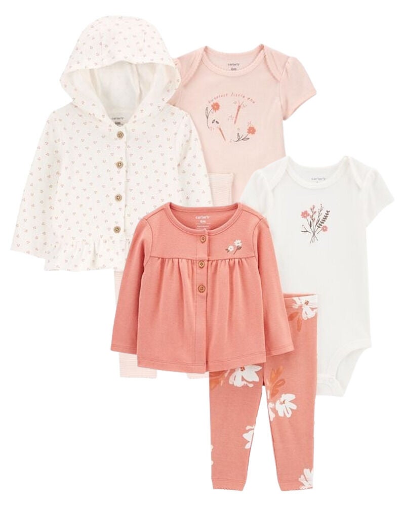 Baby 6-Pack Cardigan Set, image 1 of 1 slides