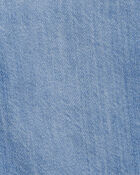 Toddler Denim Shortalls: Hickory Stripe Strap Remix, image 3 of 5 slides