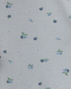 B&eacute;b&eacute; fille - Ensemble 3 pi&egrave;ces cache-couches et pantalon &agrave; motif de bleuet &ndash; Bleu/Ivoire, image 3 sur 3 diapositives