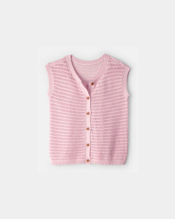 Girls 2-Piece Sweater Top Set - Pink, 