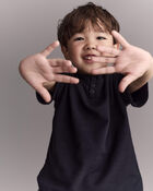 Toddler Boy Henley Tee - Black, image 5 of 6 slides