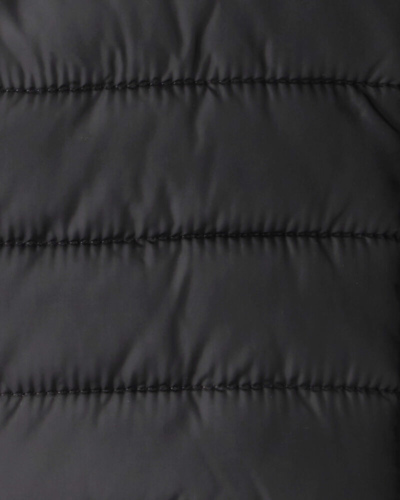 Baby Hooded Puffer Jacket - Black, image 4 of 4 slides