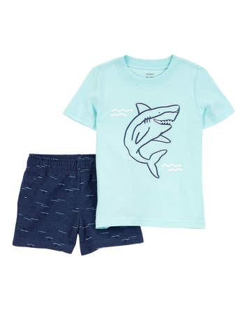 Toddler 2-Piece Shark Outfit Set, 