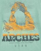Kid Arches Short-Sleeve Graphic Tee - Green, image 2 of 3 slides
