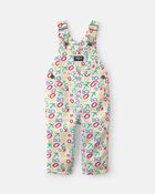 Baby Alphabet Overalls - White, image 1 of 4 slides