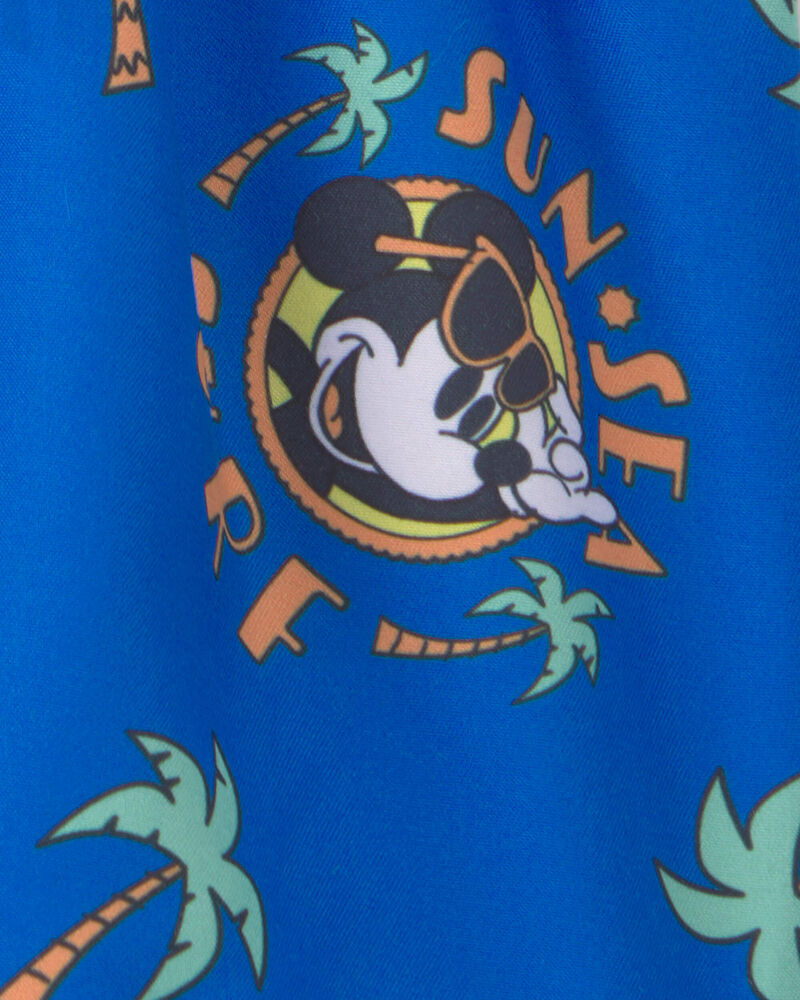 B&eacute;b&eacute; gar&ccedil;on - Ensemble 2 pi&egrave;ces maillot dermoprotecteur &agrave; manches longues, Disney&copy; Mickey Mouse - Bleu/Blanc, image 5 sur 5 diapositives
