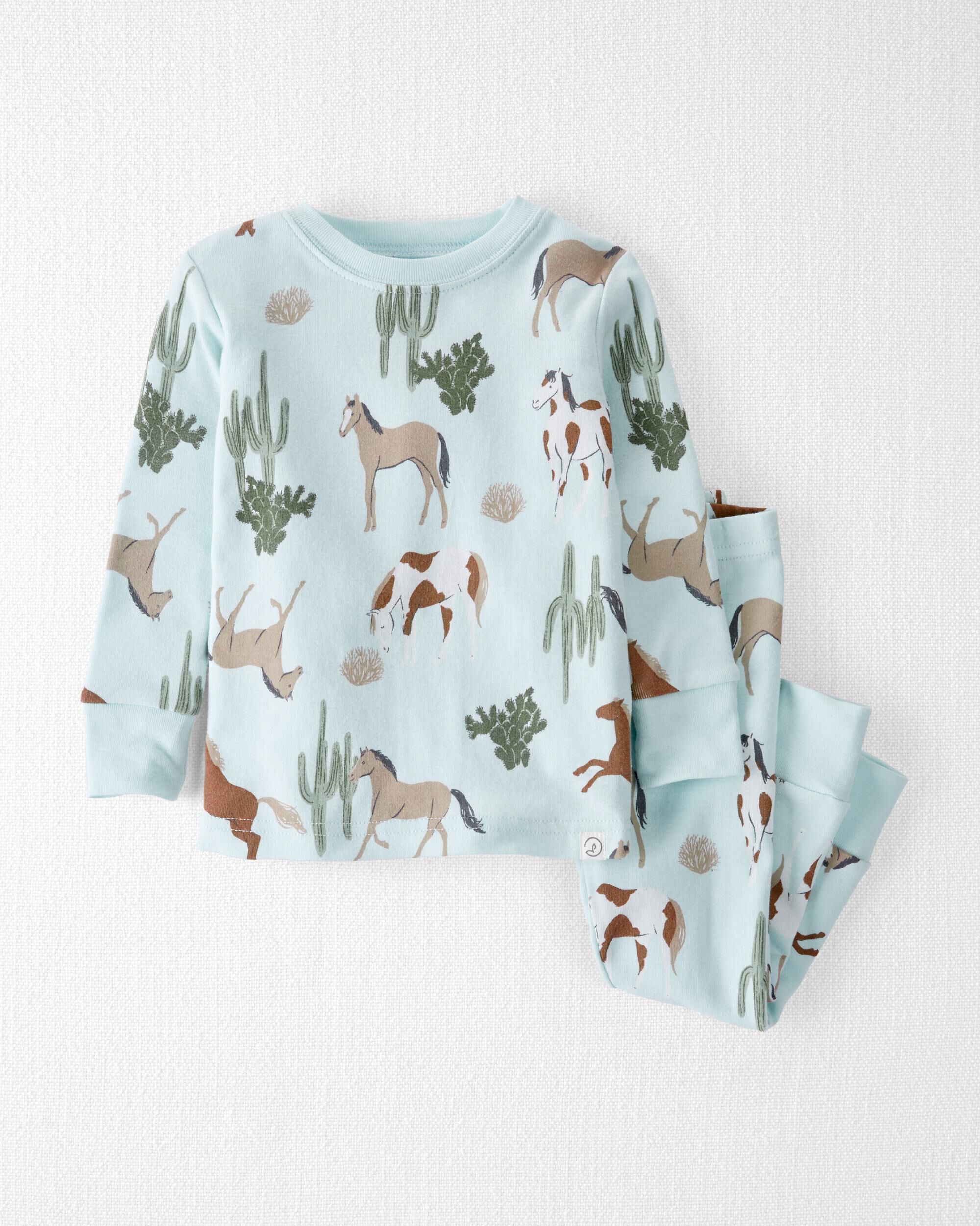 Horse print 2 Piece Organic Cotton Horse Pyjamas Set Carter s