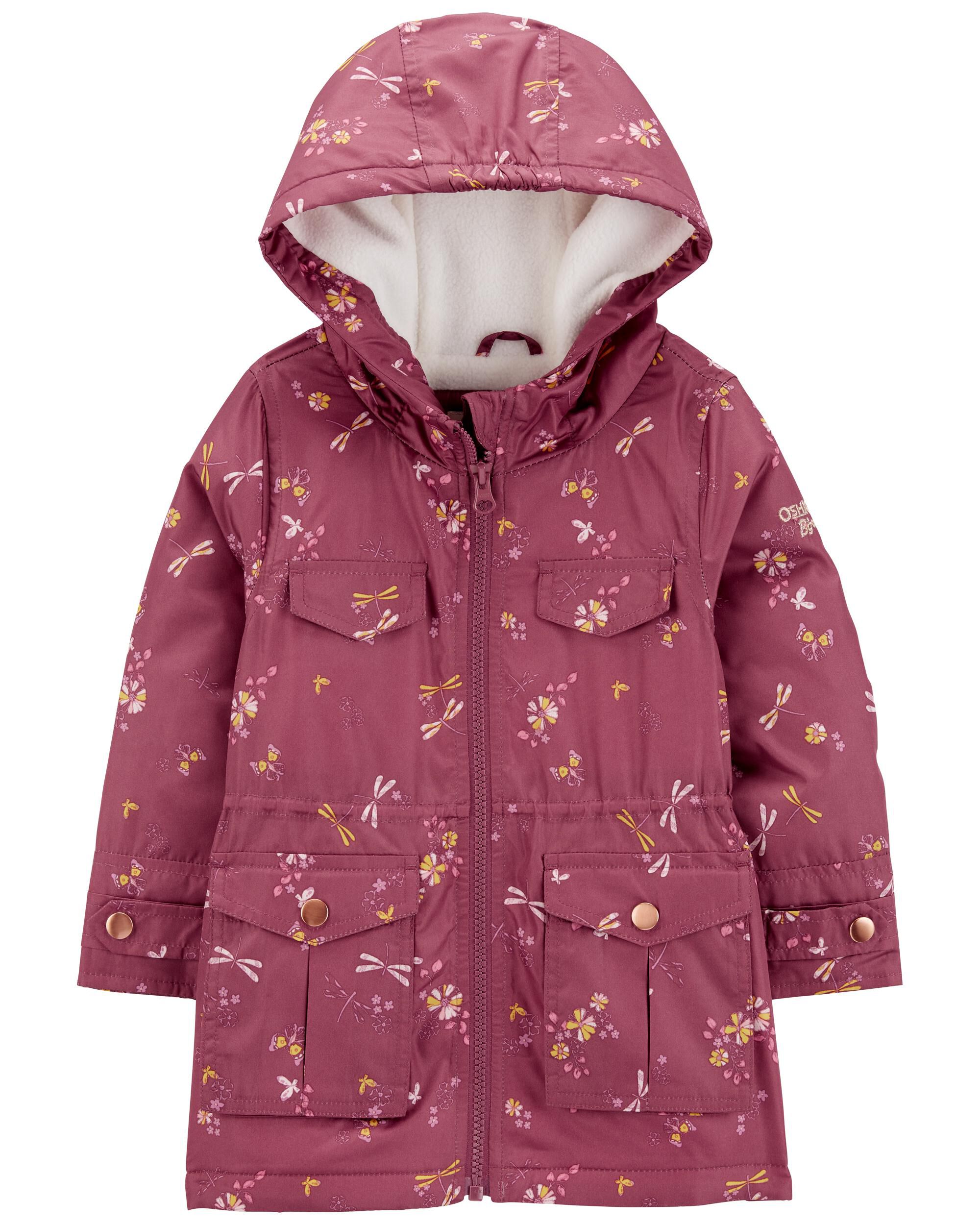 Baby Girls Baby Dragonfly Print Fleece Lined Lightweight Jacket 18M OshKosh Bgosh
