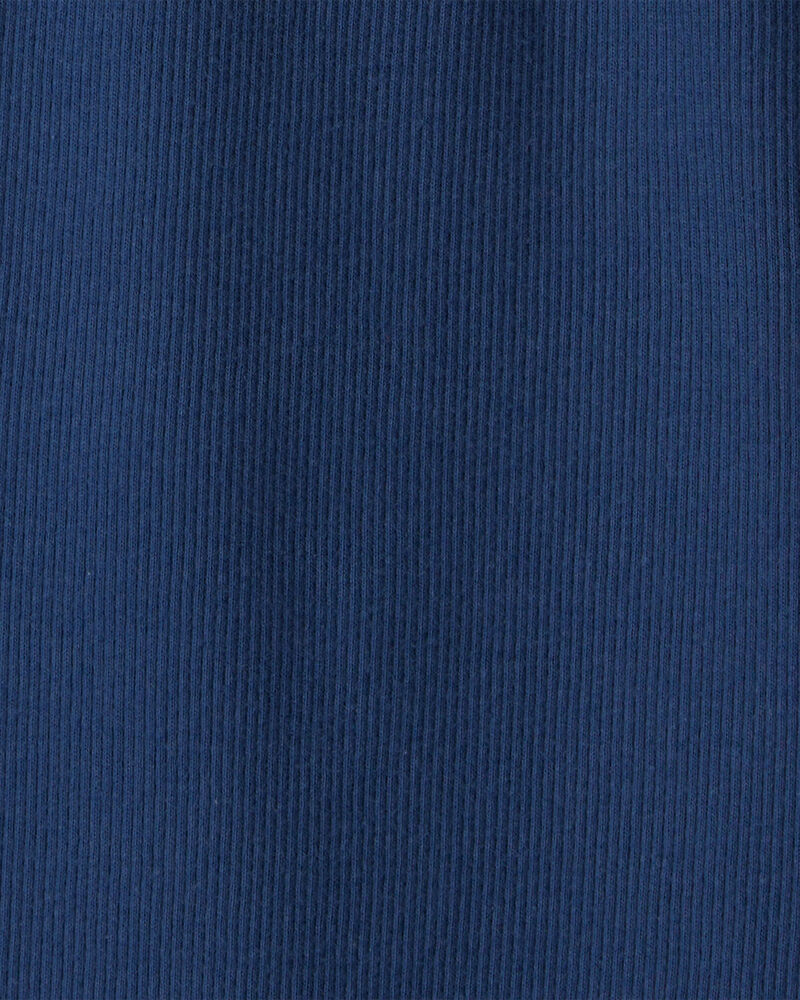 Girls Eyelet Top - Navy Blue, image 2 of 3 slides