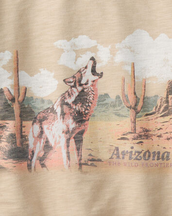 Garçons - Chandail en coton western de l’Arizona - Brun, 
