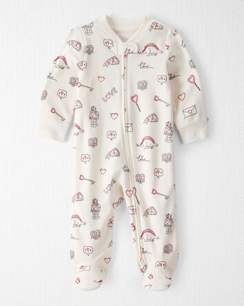 B&eacute;b&eacute; - Pyjamas en coton biologique Sleep & Play avec imprim&eacute; Little Loves, 