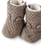 Baby Organic Cotton Sweater Knit Booties, image 2 of 3 slides