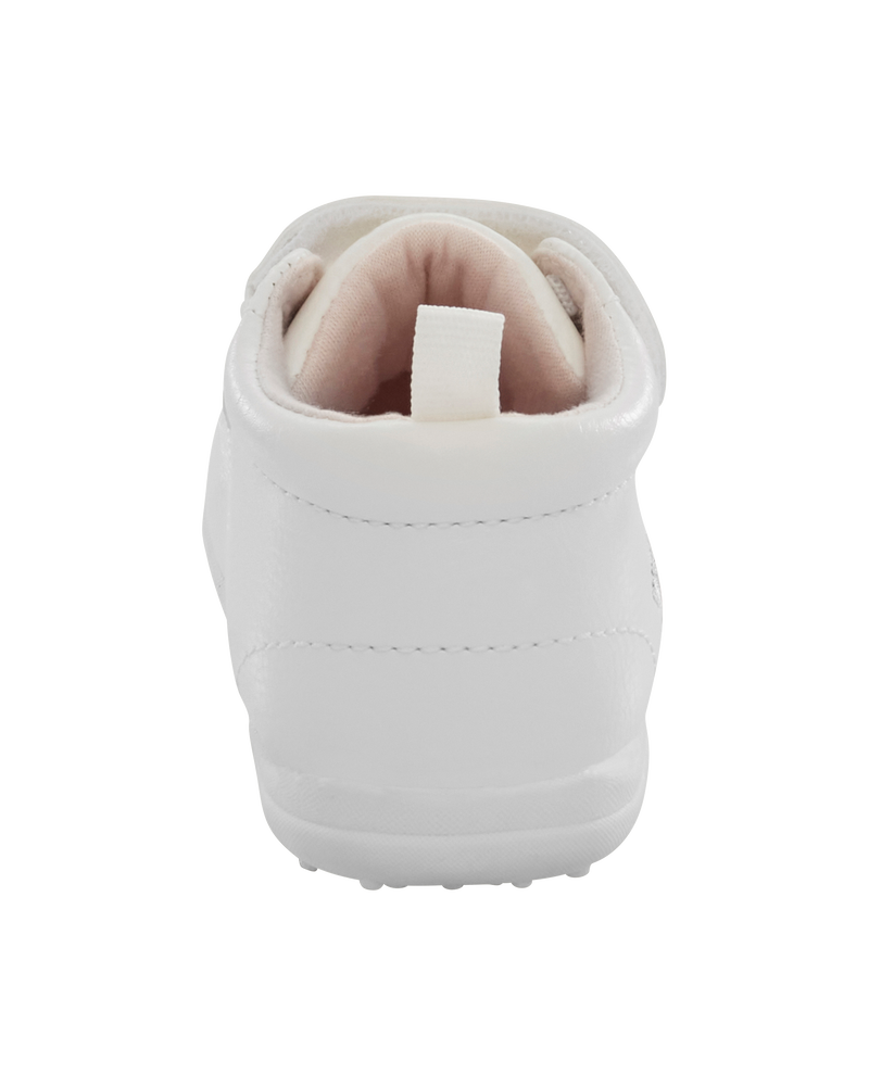  Every Step&reg; First Walker Floral High-Top Sneakers - White, image 3 of 6 slides