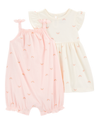 Baby 2-Piece Rainbow Dress & Romper Set, image 1 of 6 slides