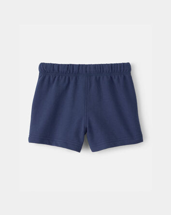 B&eacute;b&eacute; gar&ccedil;on - Shorts en Jersey bouclette - Bleu, 