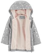 Fleece Lined Rain Jacket, image 2 of 3 slides