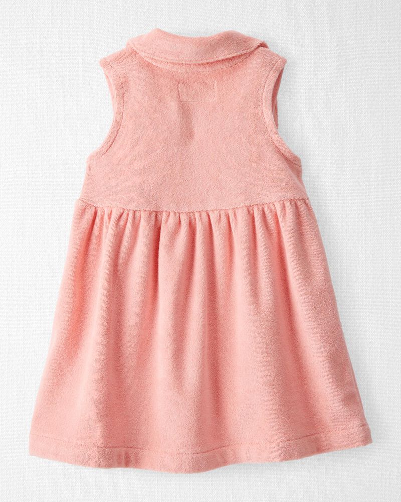 Baby Terry Dress Made With Organic Cotton, image 2 of 6 slides