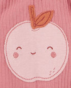 Bébé Ensemble 3 pièces Little Character à motifs de pommes, image 4 sur 5 diapositives