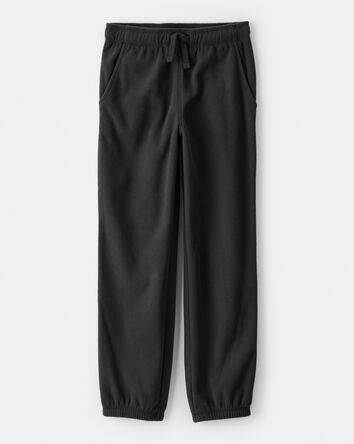 Garçons - Pantalons de jogging en polaire - Noir, 