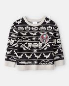 Boys The Nightmare Before Christmas Long-Sleeve Sweater - Black, image 1 of 5 slides