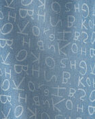 Girls Alphabet Denim Barrel Jeans - Medium Wash, image 3 of 4 slides