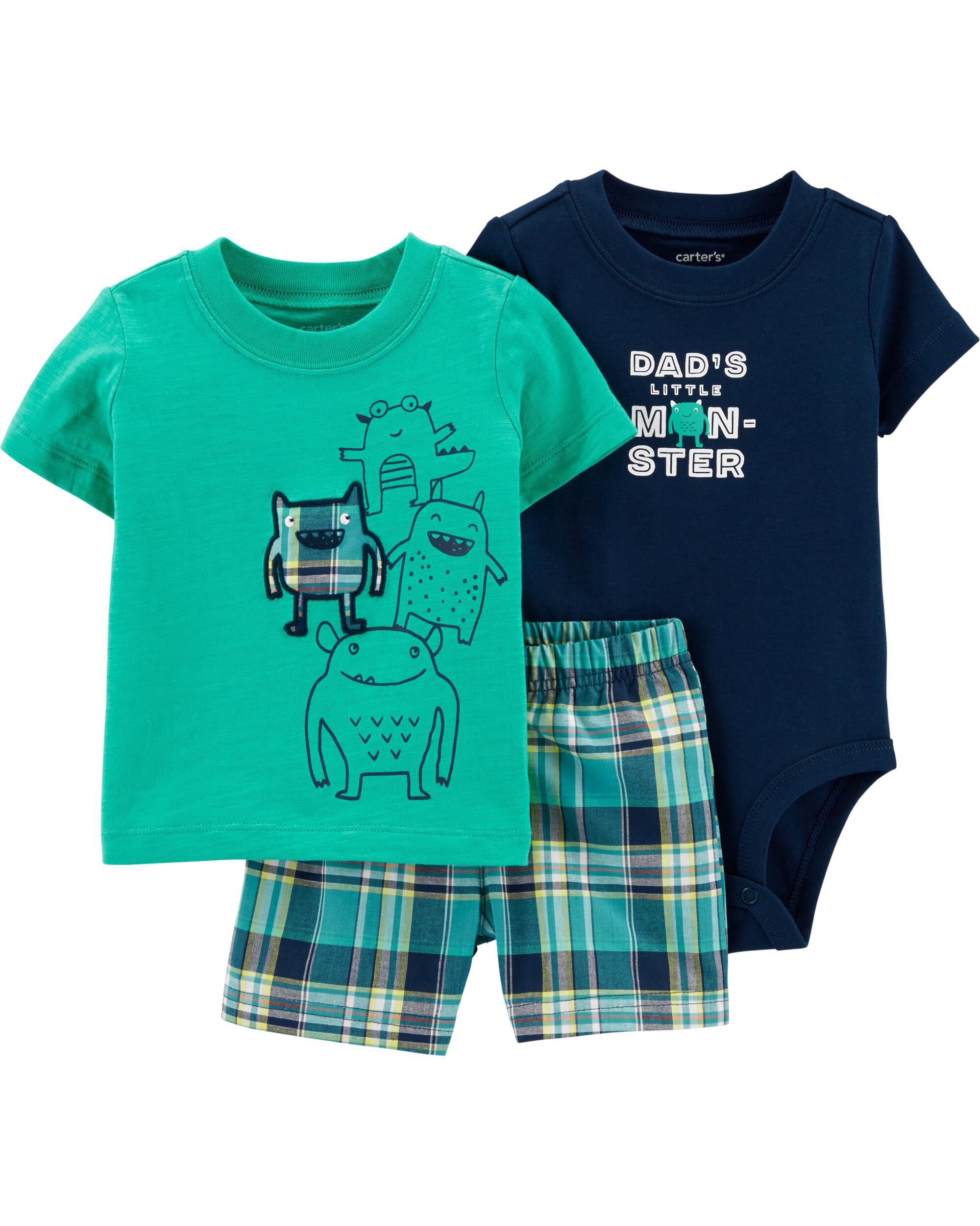 carters baby boy short sets