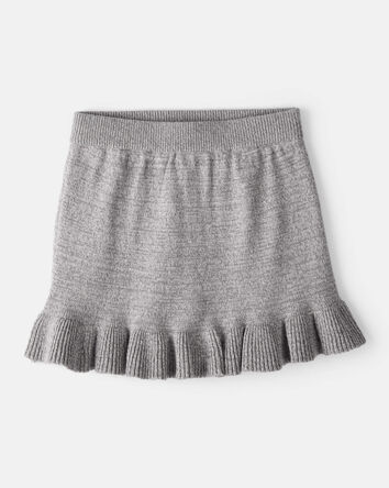 Tout-petit fille - Jupe 100 % coton - Gris, 