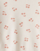 Toddler Girl 2-Piece Cherry Fruit Print Long-Sleeve Tee & Pant Set - Ivory, image 3 of 4 slides