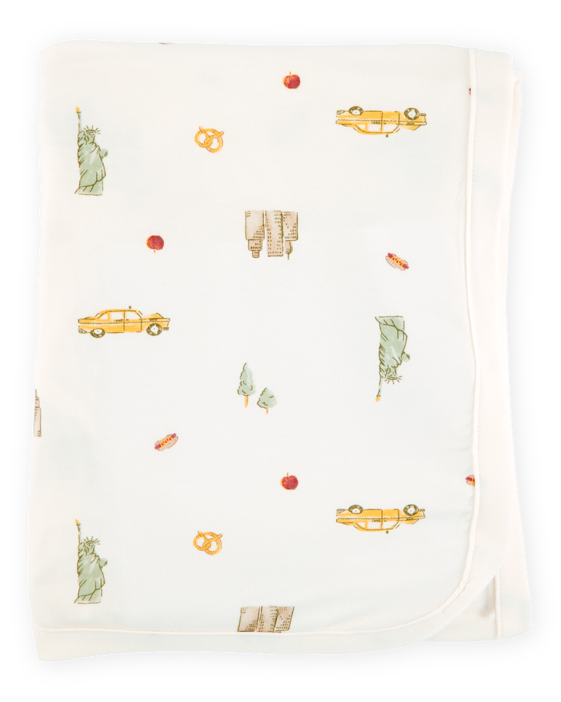Bébé garçon - Couverture PurelySoft imprimé New York, image 1 sur 4 diapositives
