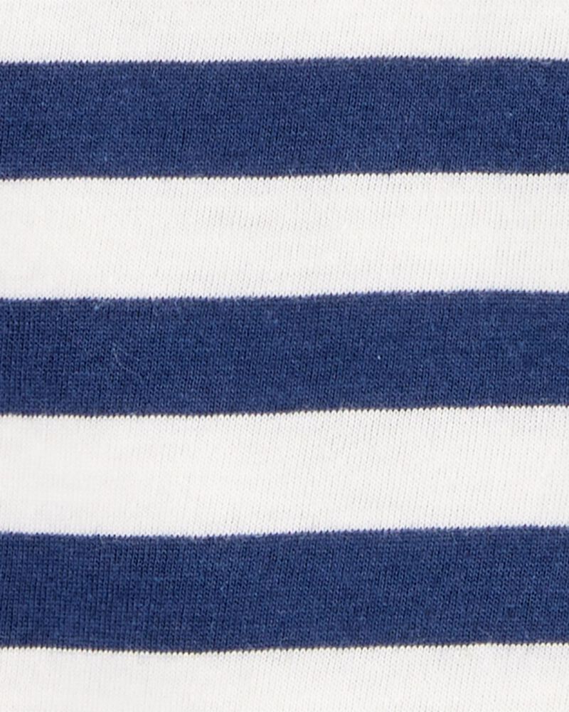 Kid Striped Cotton Blend Short-Sleeve Tee, image 2 of 3 slides