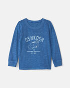 Toddler Boy Osh Kosh Bear Long-Sleeve Graphic Tee - Blue, image 1 of 3 slides