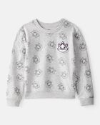 Girls Aristocats Marie Pullover Sweatshirt - Grey, image 1 of 2 slides