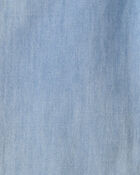Toddler Girl Organic Cotton Chambray Pants, image 4 of 5 slides