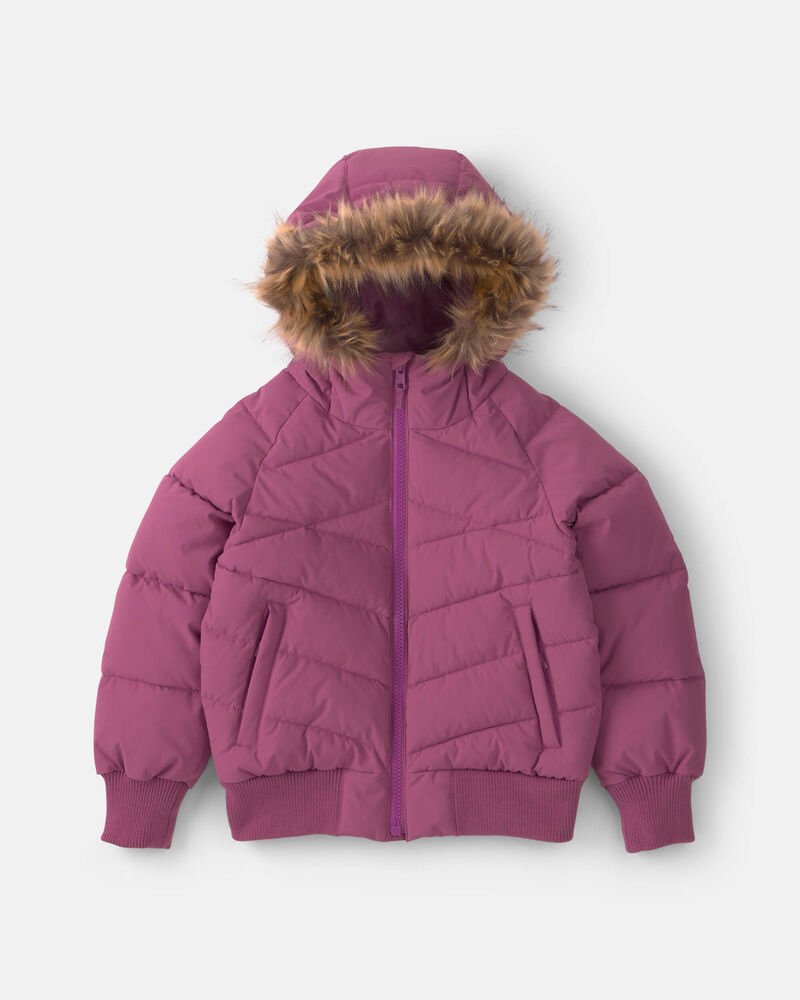 Girls  Bubble Urban Jacket- Purple, image 1 of 4 slides