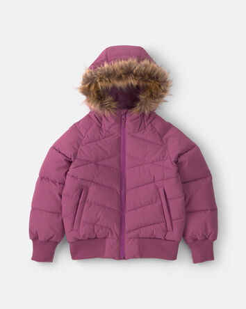 Girls  Bubble Urban Jacket- Purple, 