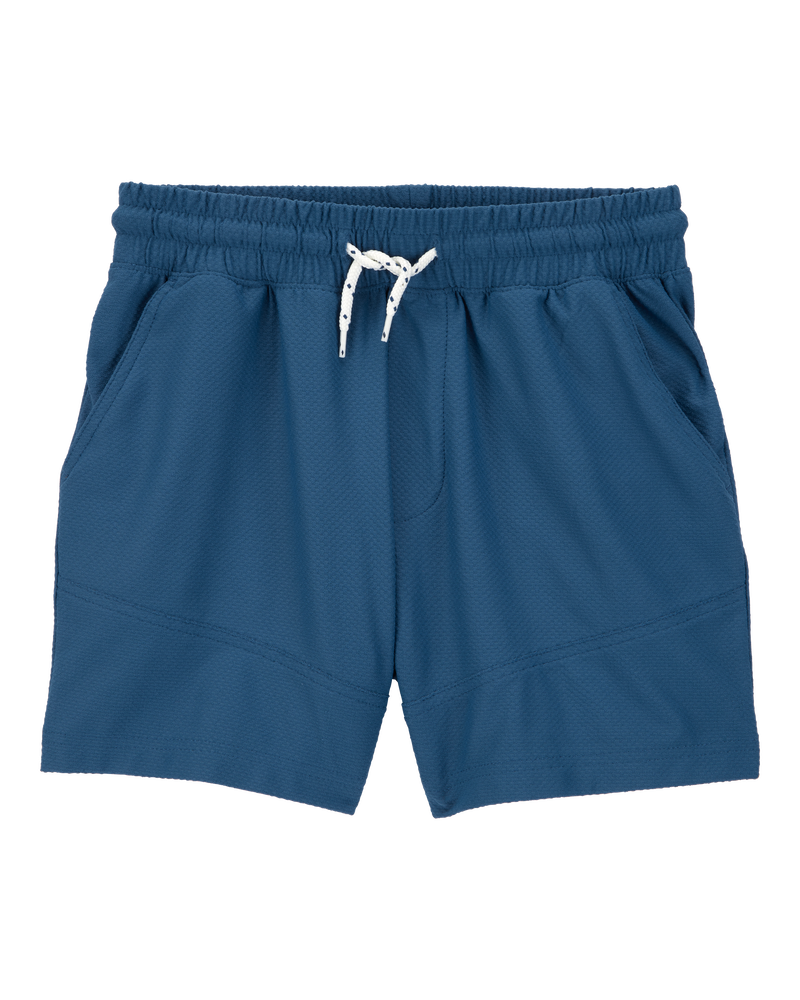 Kid Solid Woven Shorts - Navy, image 1 of 4 slides