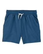 Kid Solid Woven Shorts - Navy, image 1 of 4 slides