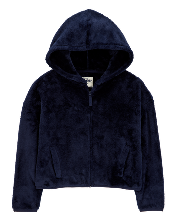 Kid Sherpa Uniform Hooded Jacket - Navy, 