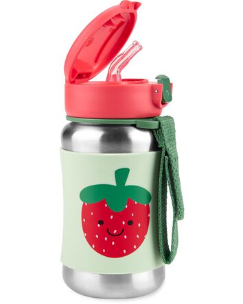 Bouteille &agrave; paille en acier inoxydable &agrave; fraise, 