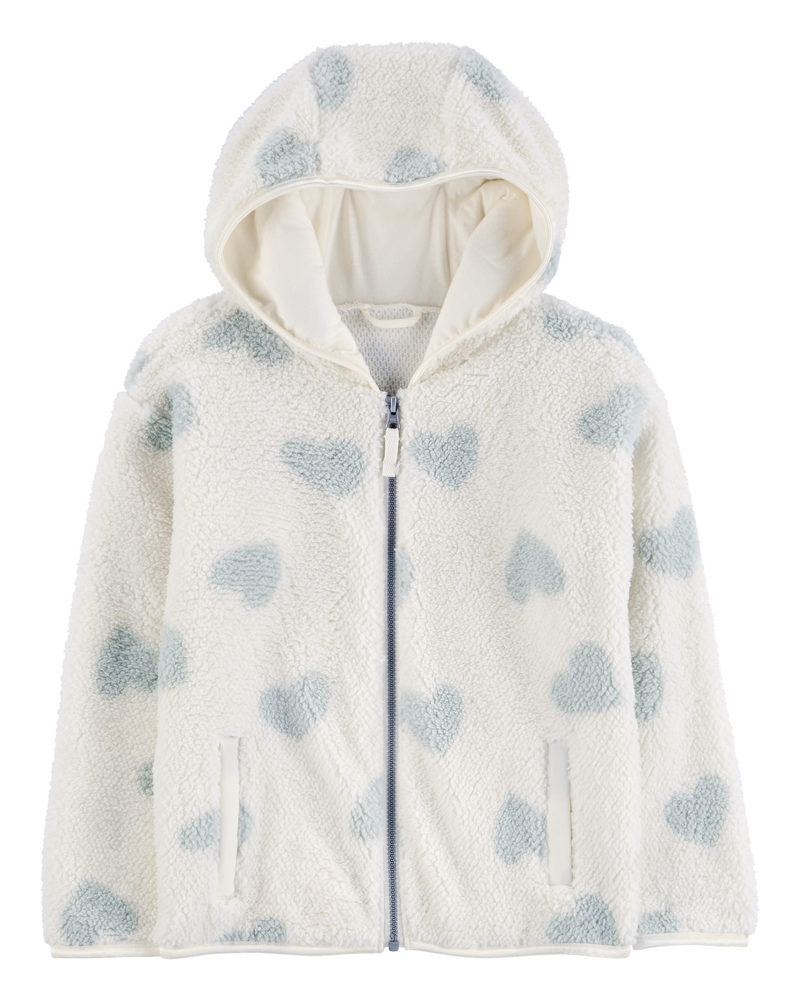 Kids Girls Kid Heart Sherpa Zip Jacket 5 Carter s