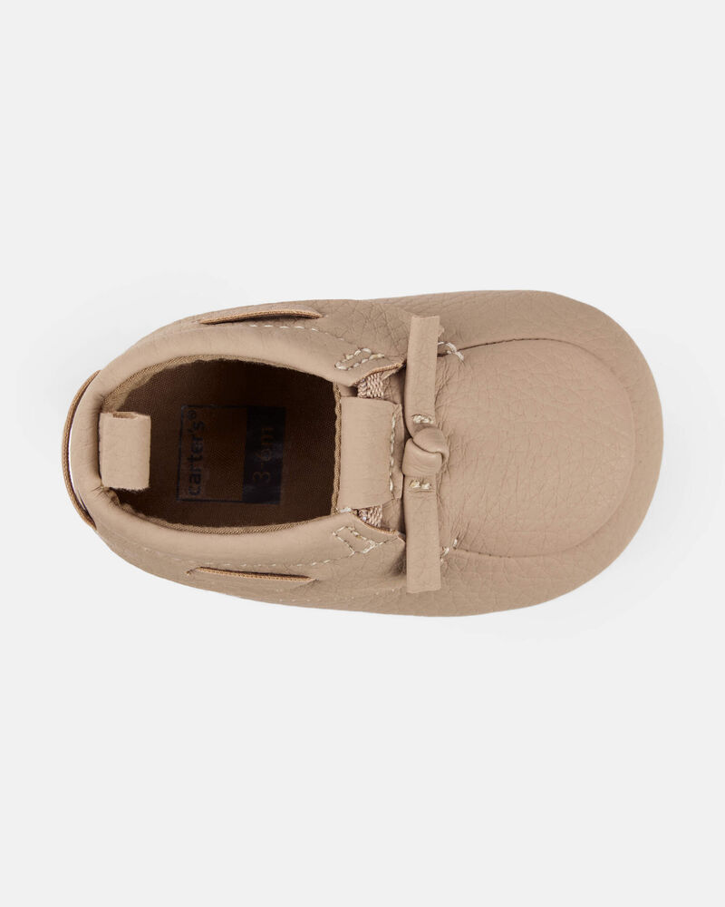 Baby Moccasin Shoes - Brown, image 4 of 6 slides