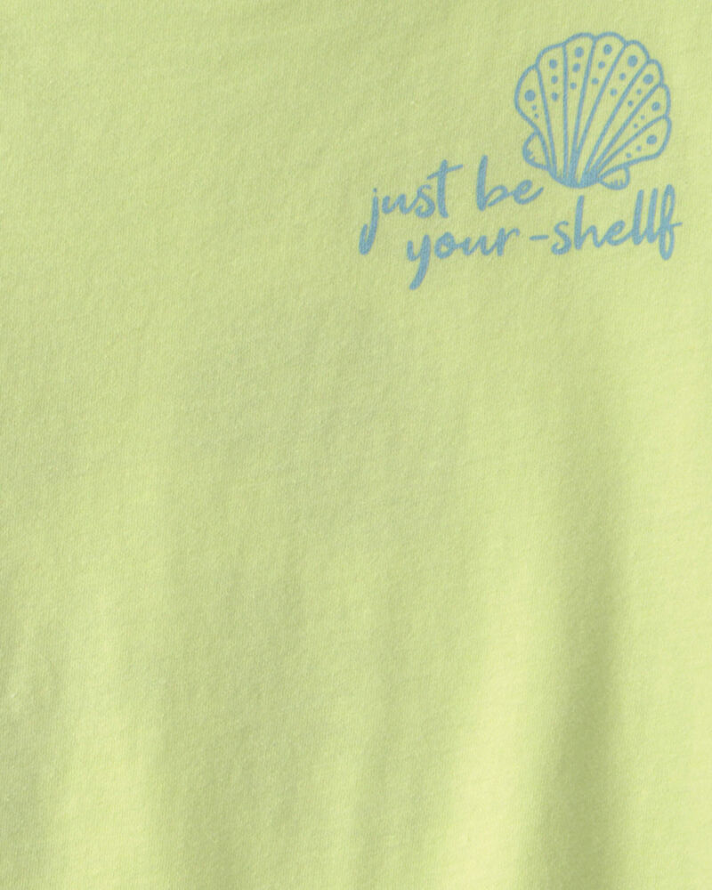 Filles - T-shirt &agrave; imprim&eacute; &laquo;Be Your-Shelff&raquo; - Vert, image 3 sur 4 diapositives