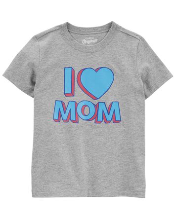 Enfant en bas âge T-Shirt Imprimé I Love Mom, 
